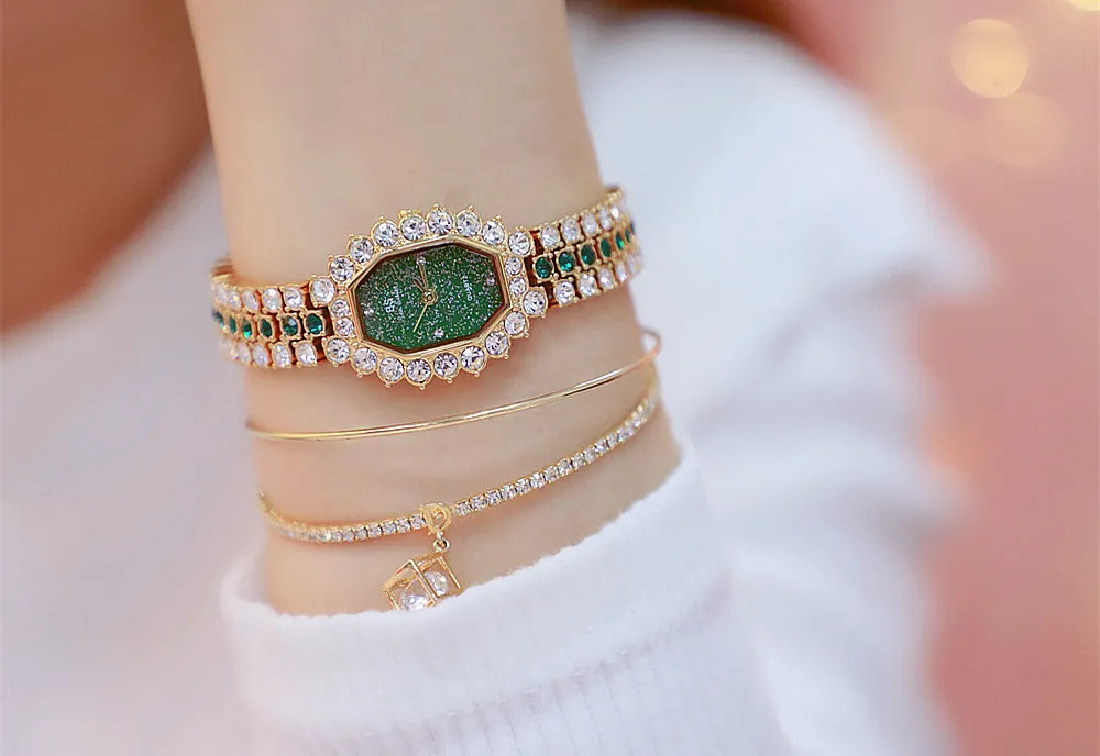 Luxury BS bee sister Women Wristwatches Diamond Famous Brand