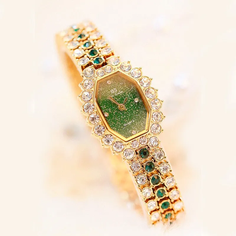 Luxury BS bee sister Women Wristwatches Diamond Famous Brand