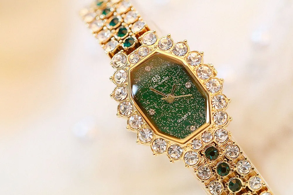 Luxury BS bee sister Women Wristwatches Diamond Famous Brand