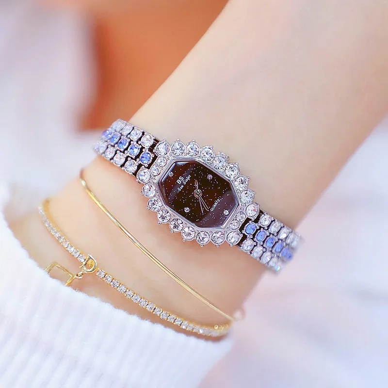 Luxury BS bee sister Women Wristwatches Diamond Famous Brand
