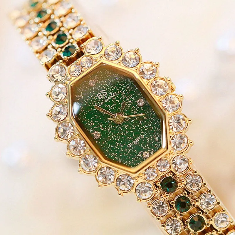 Luxury BS bee sister Women Wristwatches Diamond Famous Brand