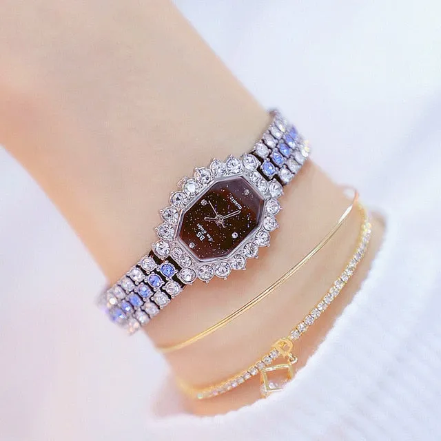 Luxury BS bee sister Women Wristwatches Diamond Famous Brand