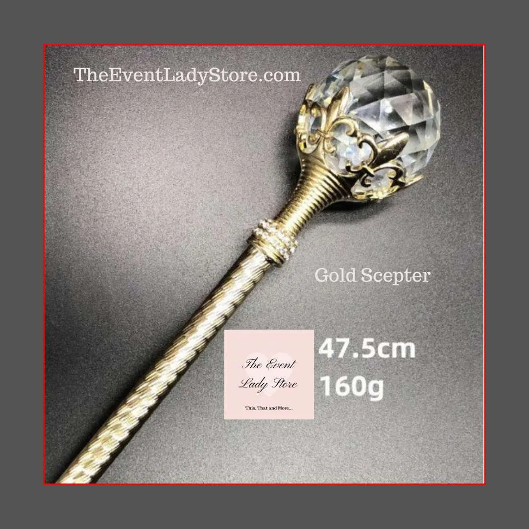 Magic Crystal Stone Scepter for Fairy Princess Quinceanera