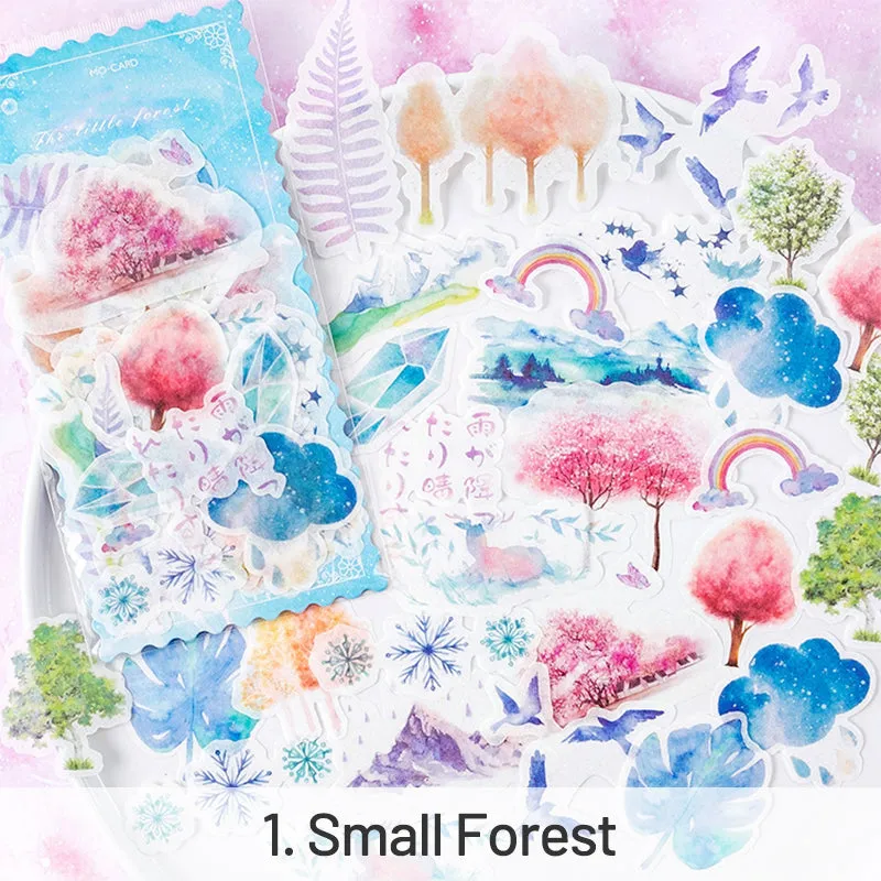Maiden's Wish Cartoon Hot Stamping Washi Stickers