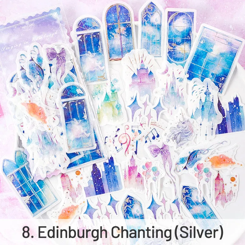 Maiden's Wish Cartoon Hot Stamping Washi Stickers