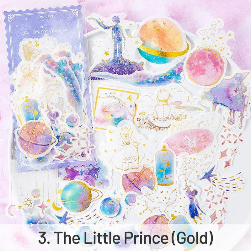 Maiden's Wish Cartoon Hot Stamping Washi Stickers