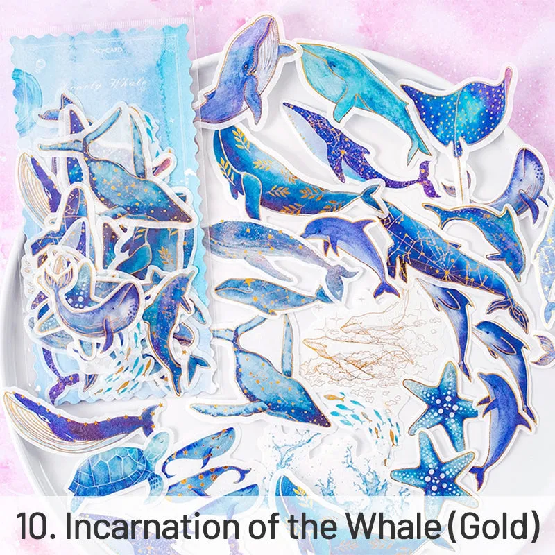 Maiden's Wish Cartoon Hot Stamping Washi Stickers
