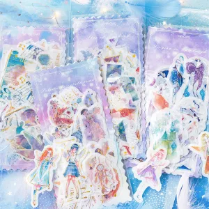 Maiden's Wish Cartoon Hot Stamping Washi Stickers
