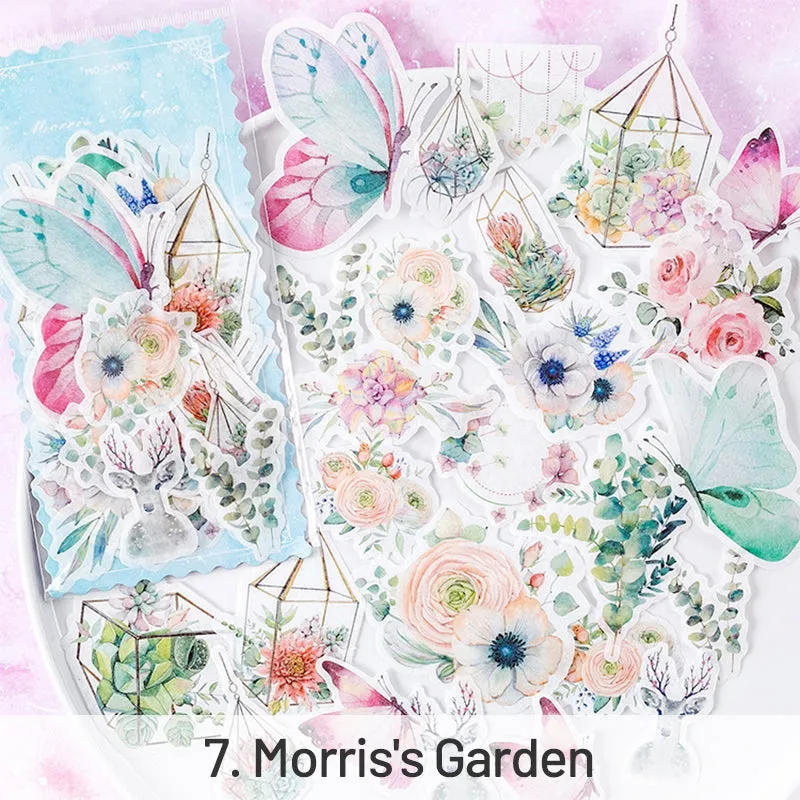 Maiden's Wish Cartoon Hot Stamping Washi Stickers
