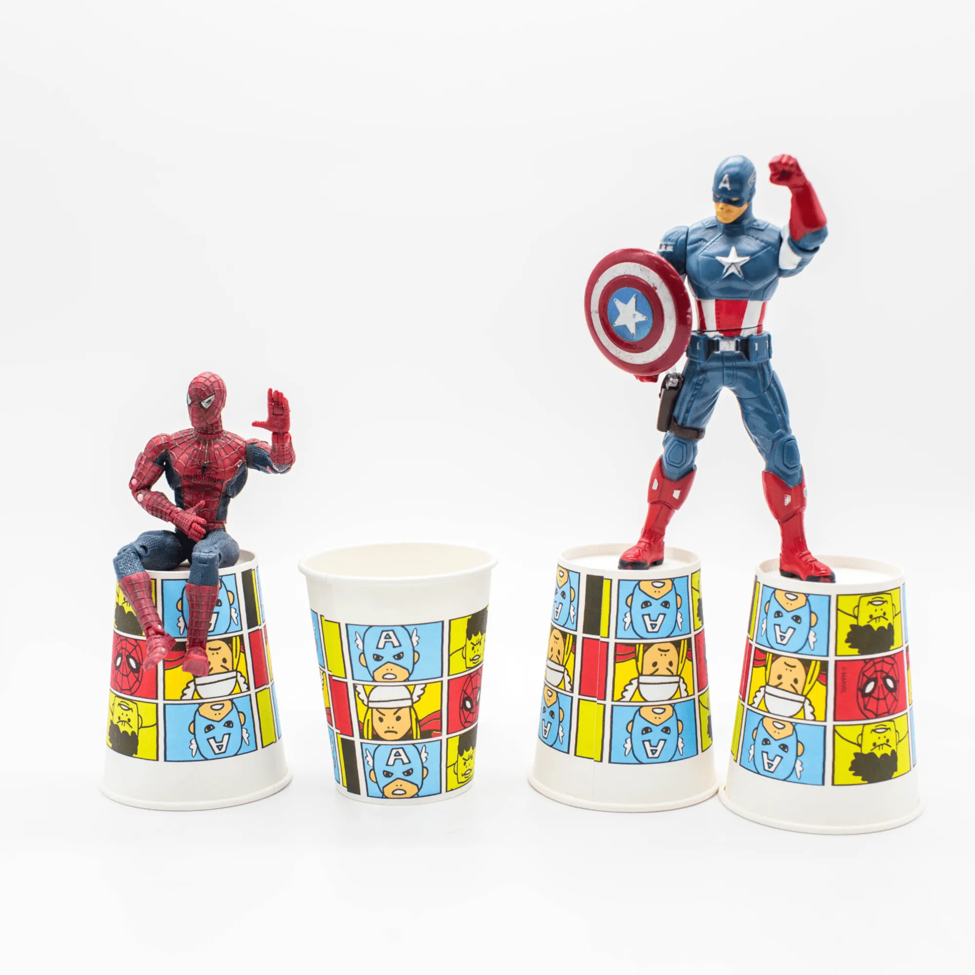 Marvel Avengers Comic Strip Cups (8 Pack)