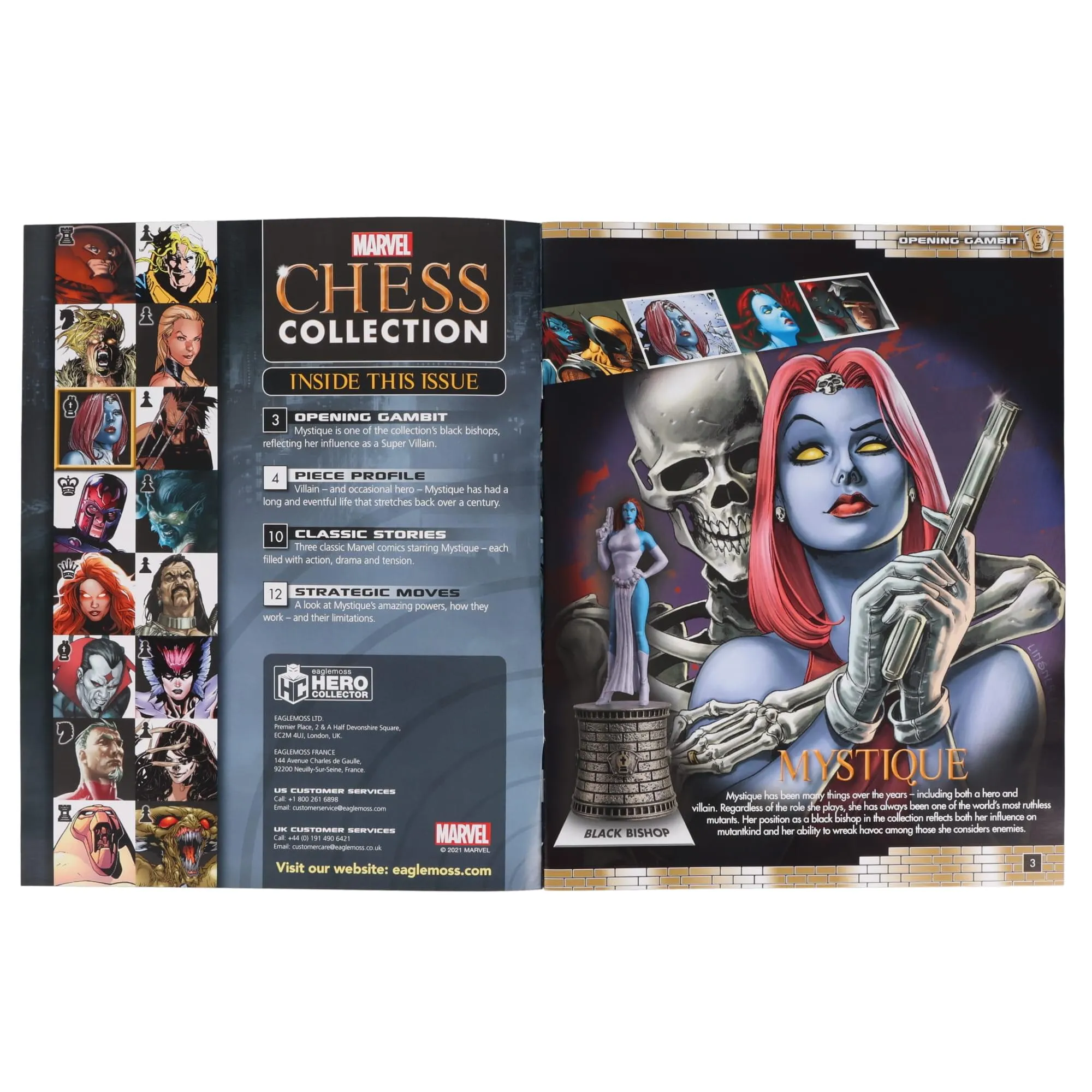 Marvel Chess Collection #36 Mystique (Bishop) | Magazine Only