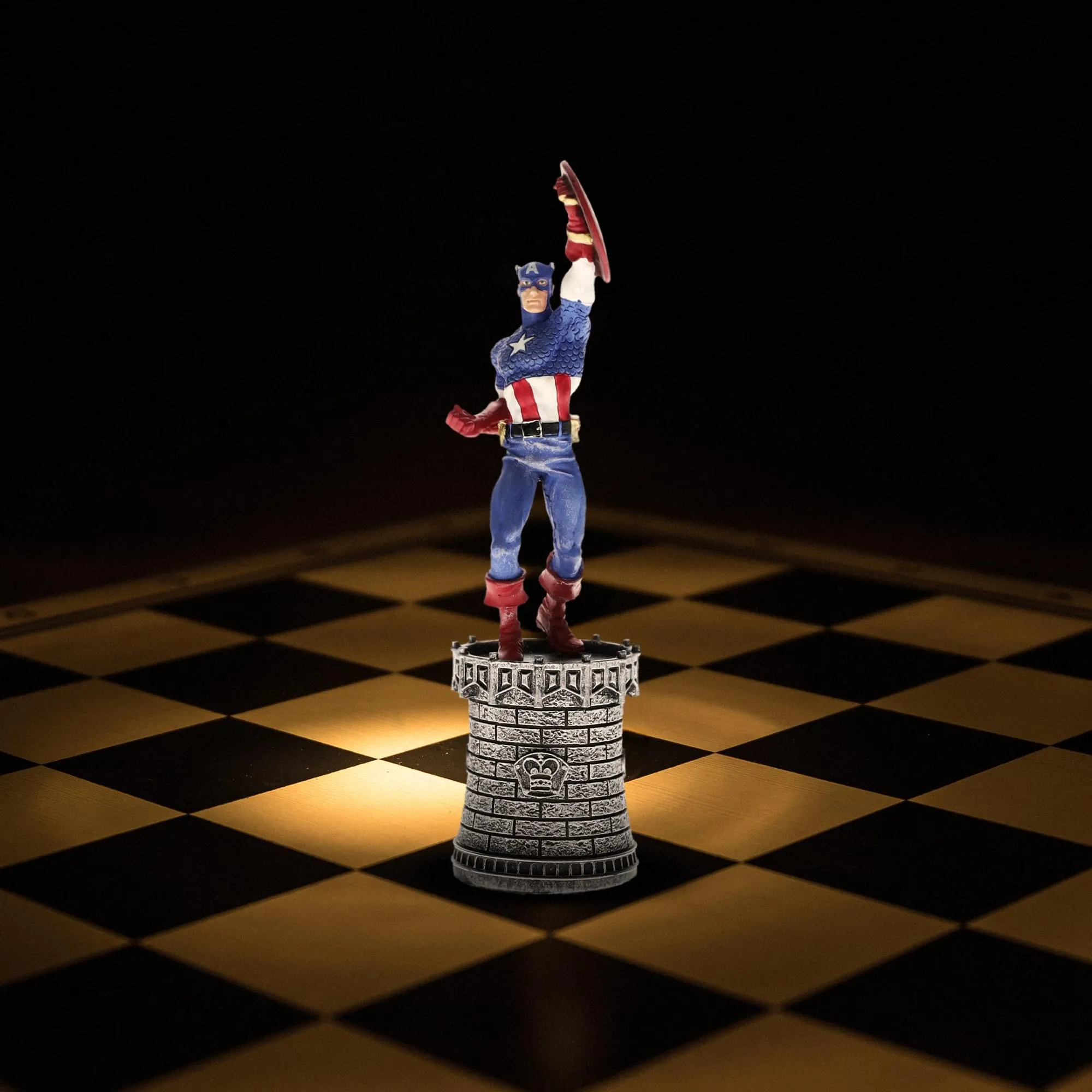Marvel Chess Collection #6 Captain America (King) | Chess Piece Only