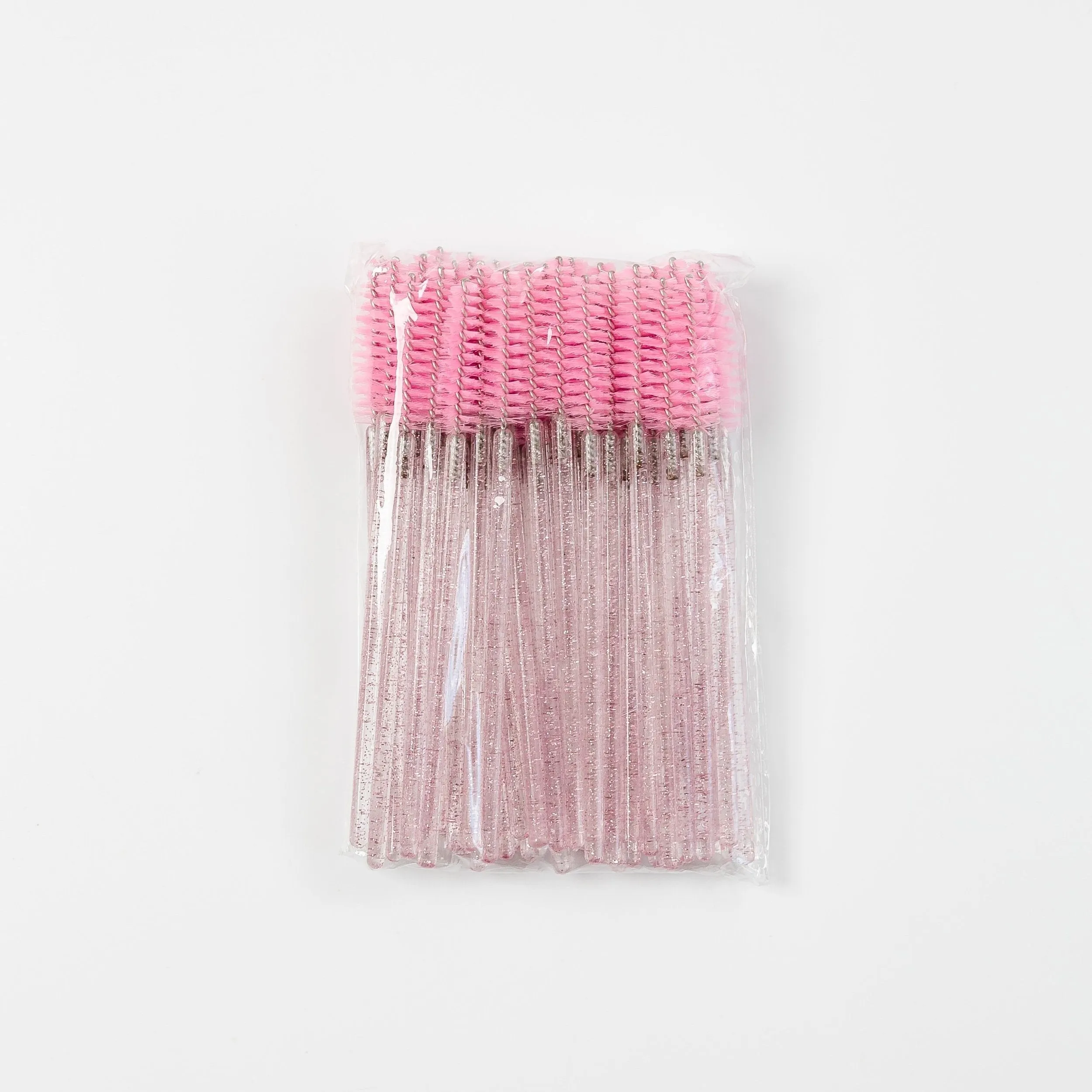 Mascara Wands (50 Pack): Pink/Glitter - DISTRIBUTOR