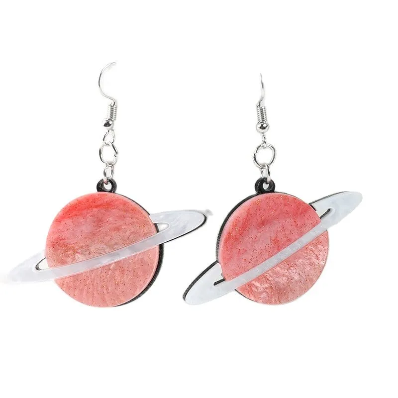 MAYTRENDS  - Space Planet Drop Earrings