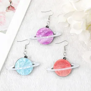 MAYTRENDS  - Space Planet Drop Earrings