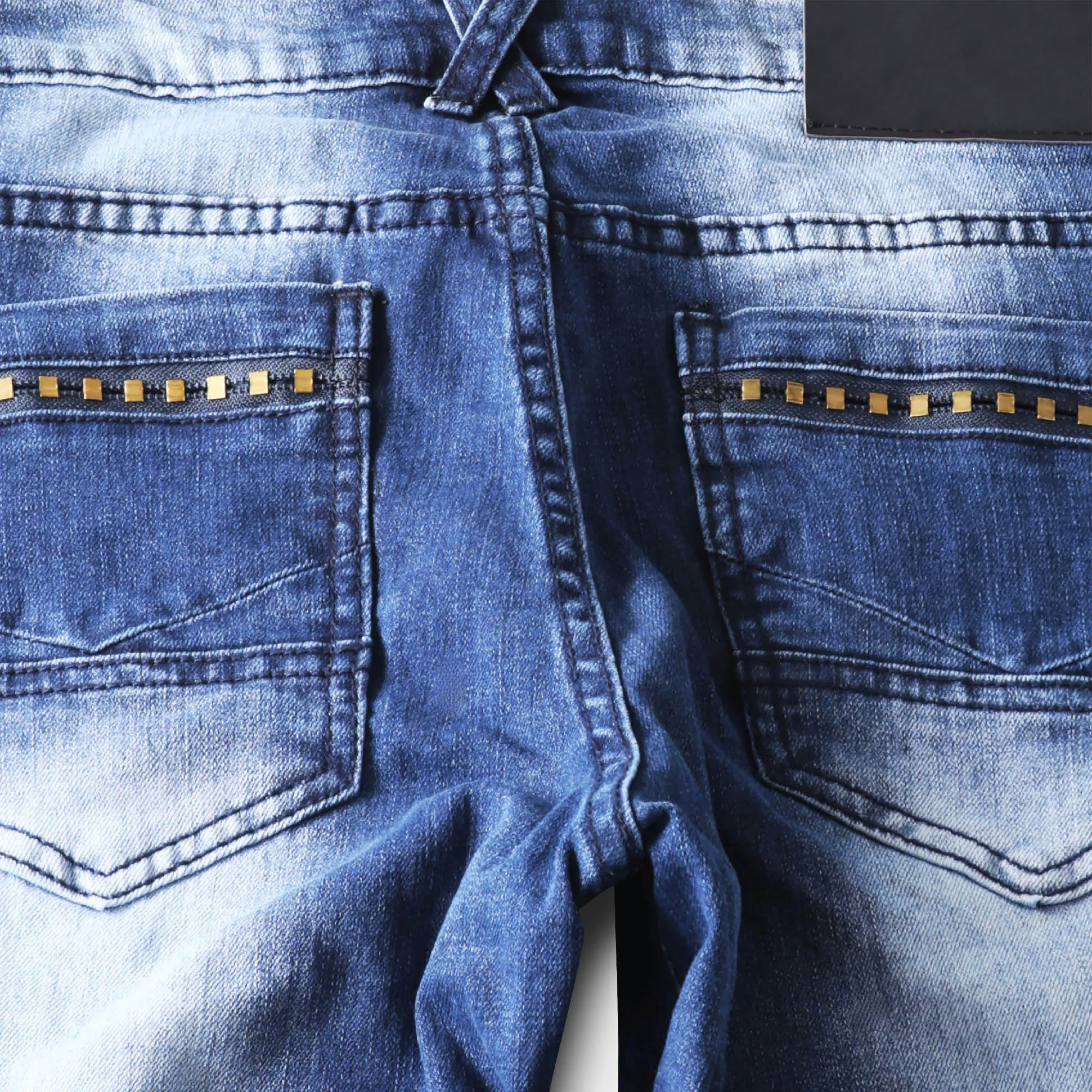 Men's Fashion Distressed Biker Jeans