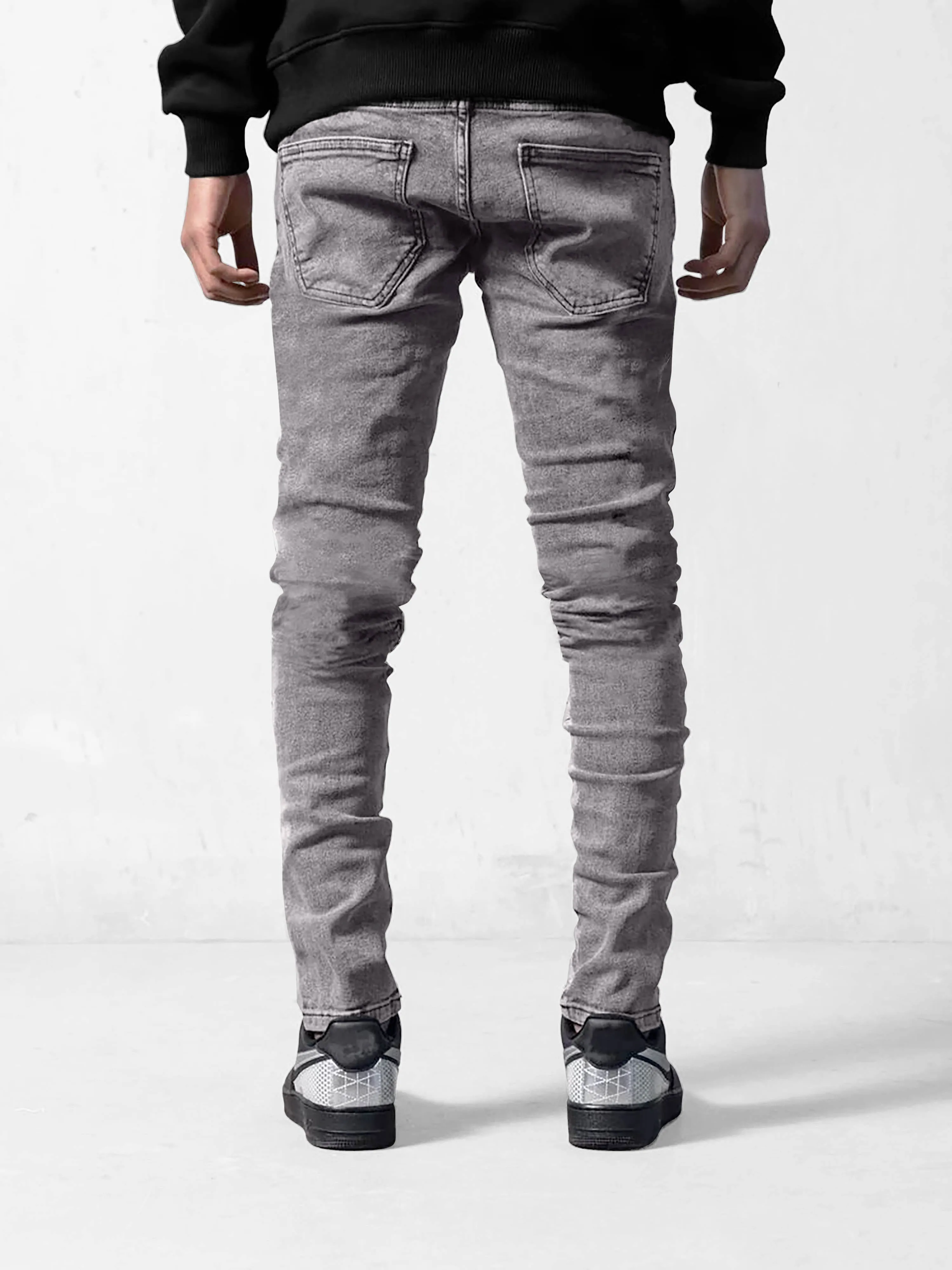 Men's Fashion Distressed Biker Jeans