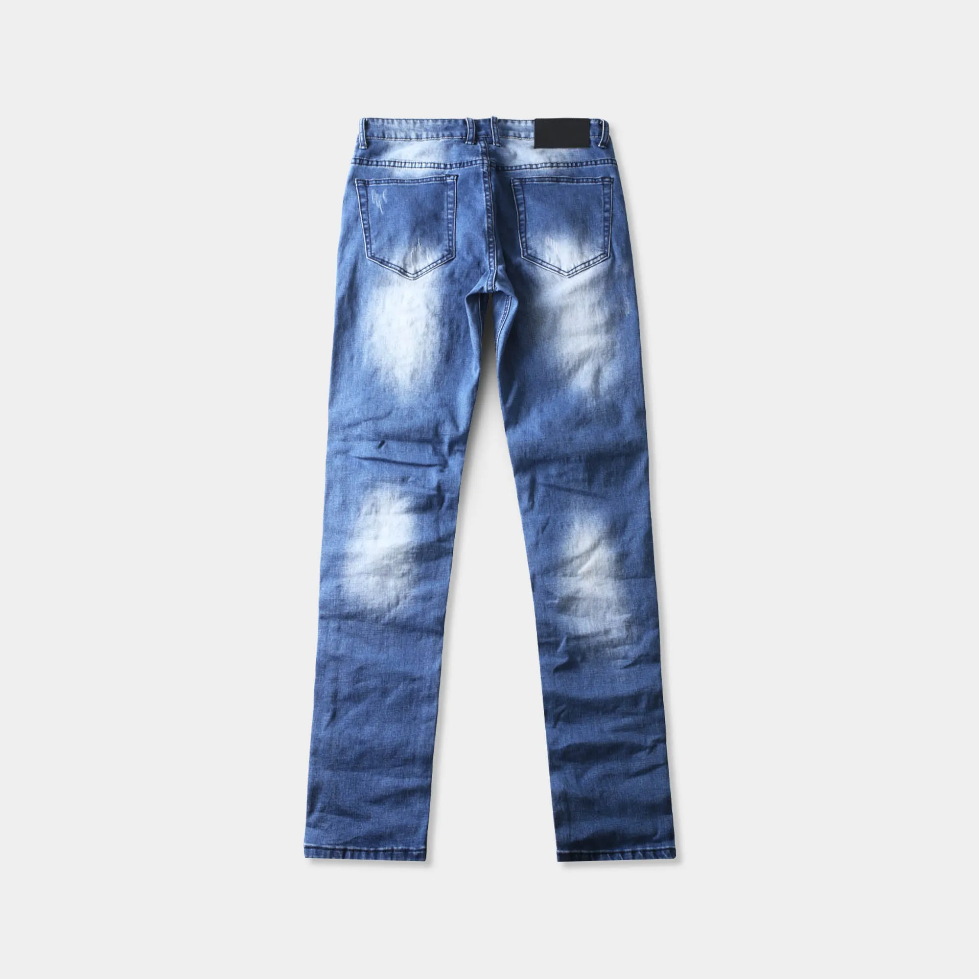 Men's Fashion Distressed Biker Jeans