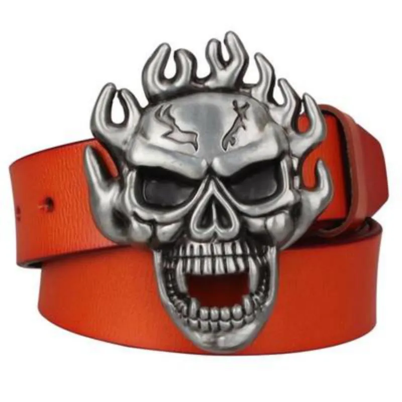 Men's Genuine Leather Belt With Metal Buckle