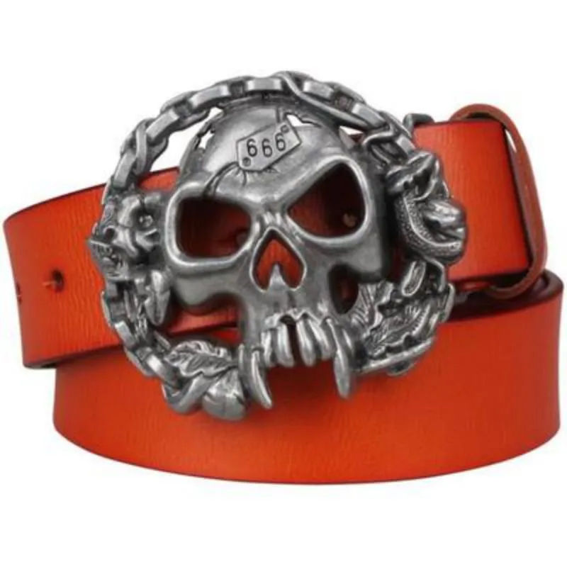Men's Genuine Leather Belt With Metal Buckle