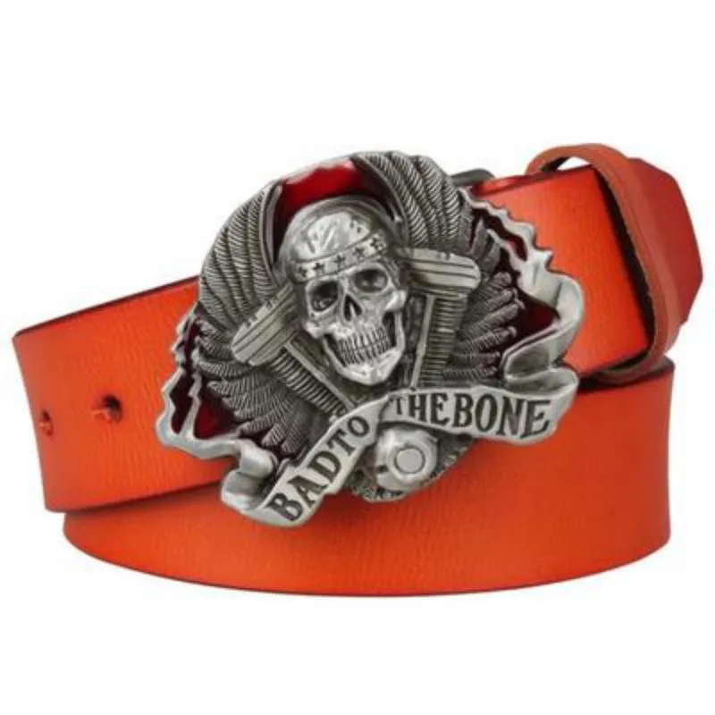 Men's Genuine Leather Belt With Metal Buckle