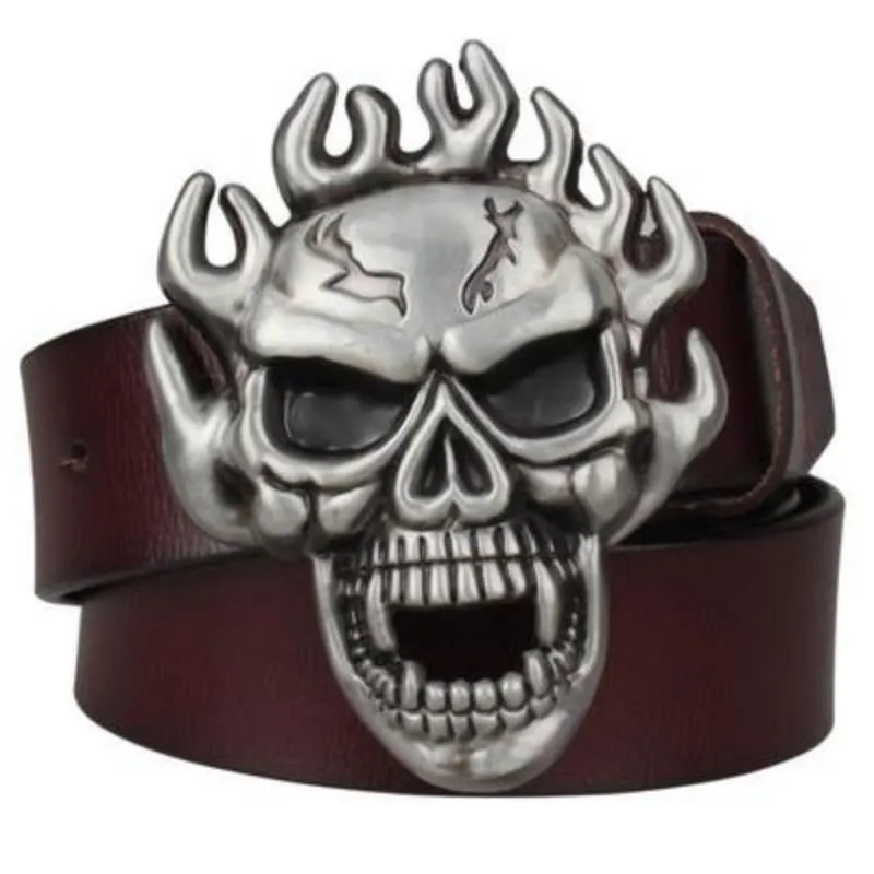 Men's Genuine Leather Belt With Metal Buckle
