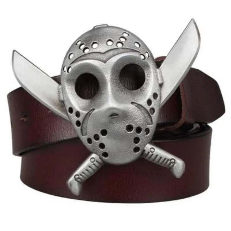 Men's Genuine Leather Belt With Metal Buckle