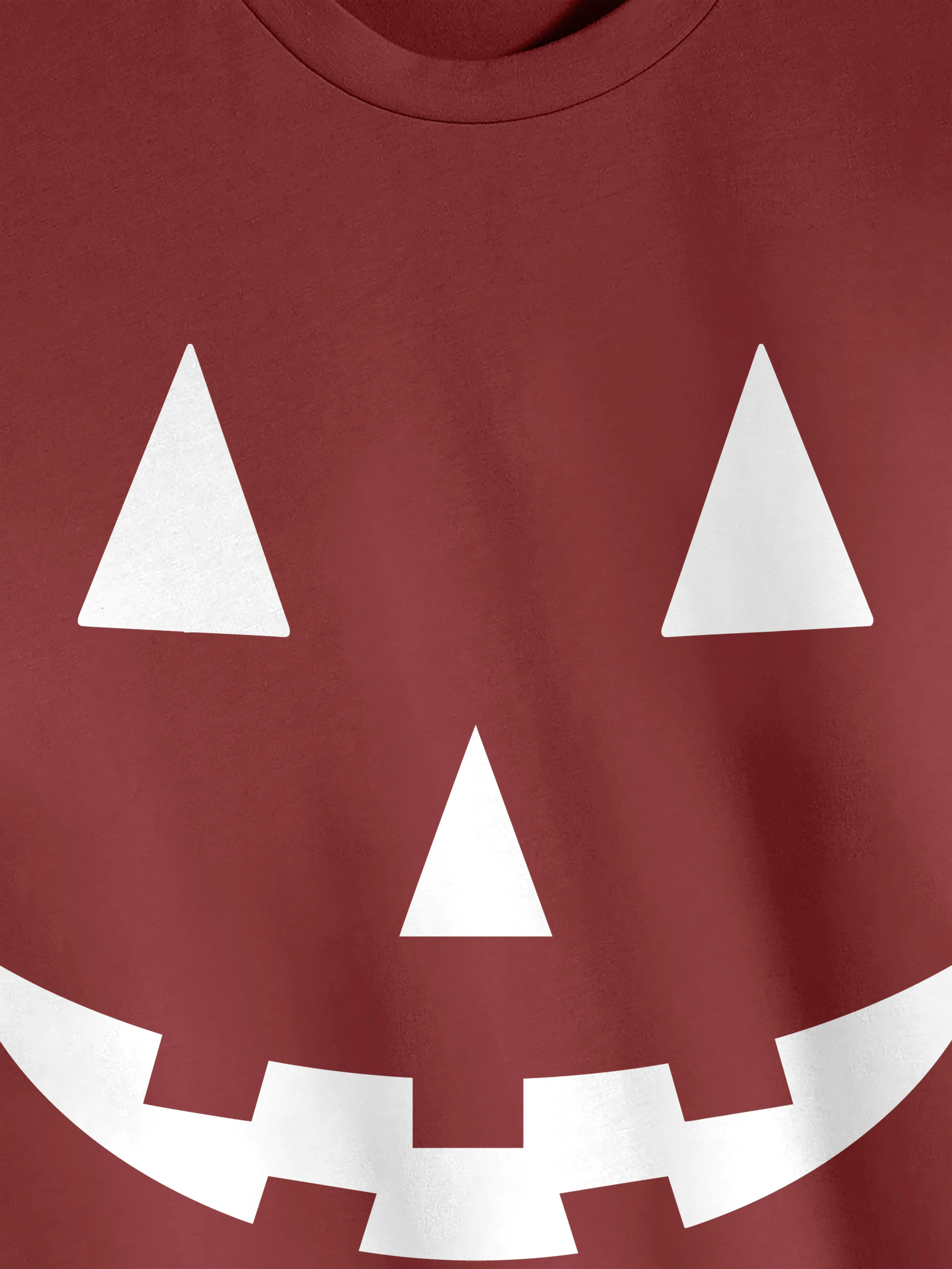 Mens Halloween Graphic Print Jack-O-Lantern Long Sleeve T Shirt