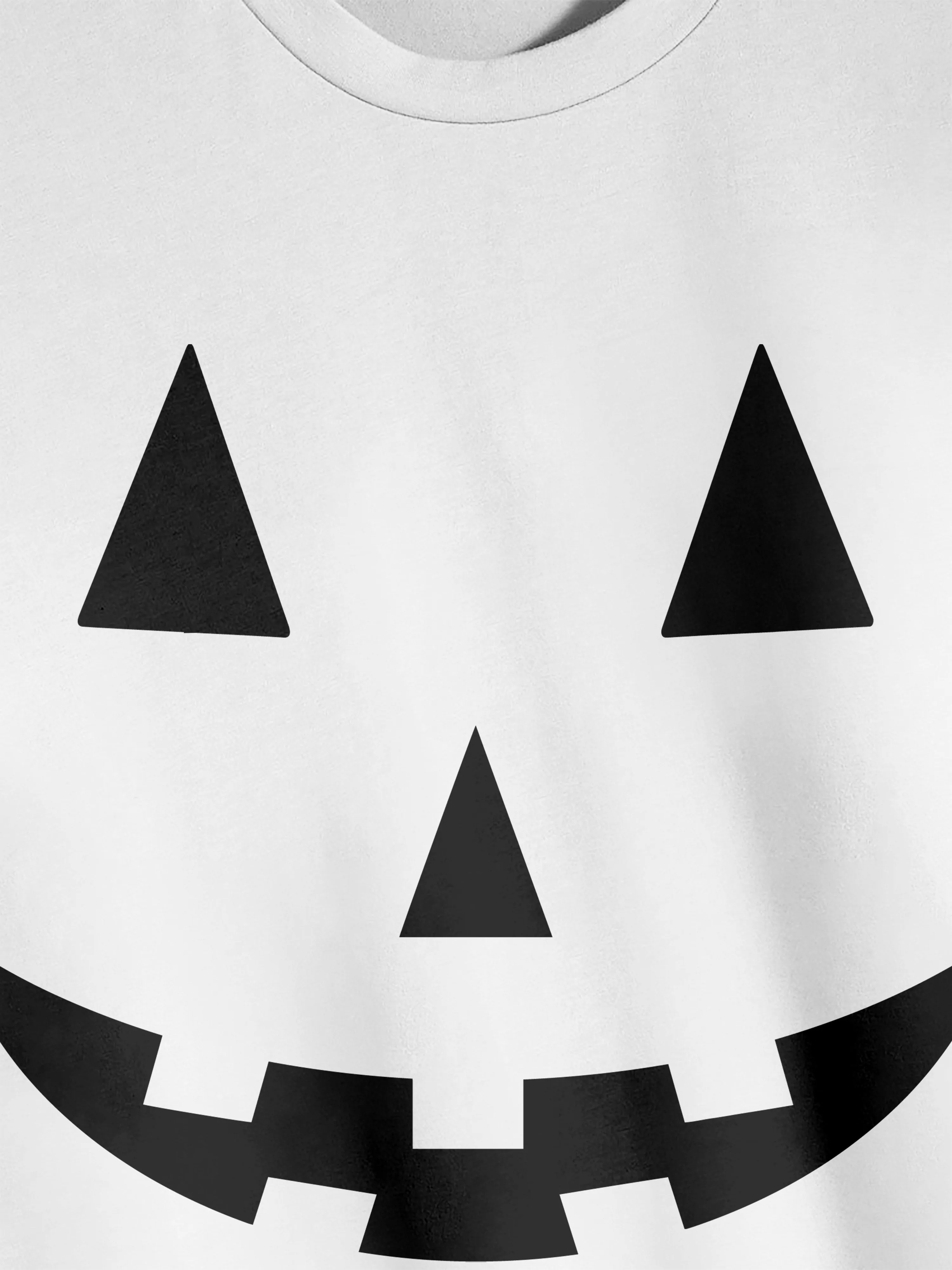 Mens Halloween Graphic Print Jack-O-Lantern Long Sleeve T Shirt