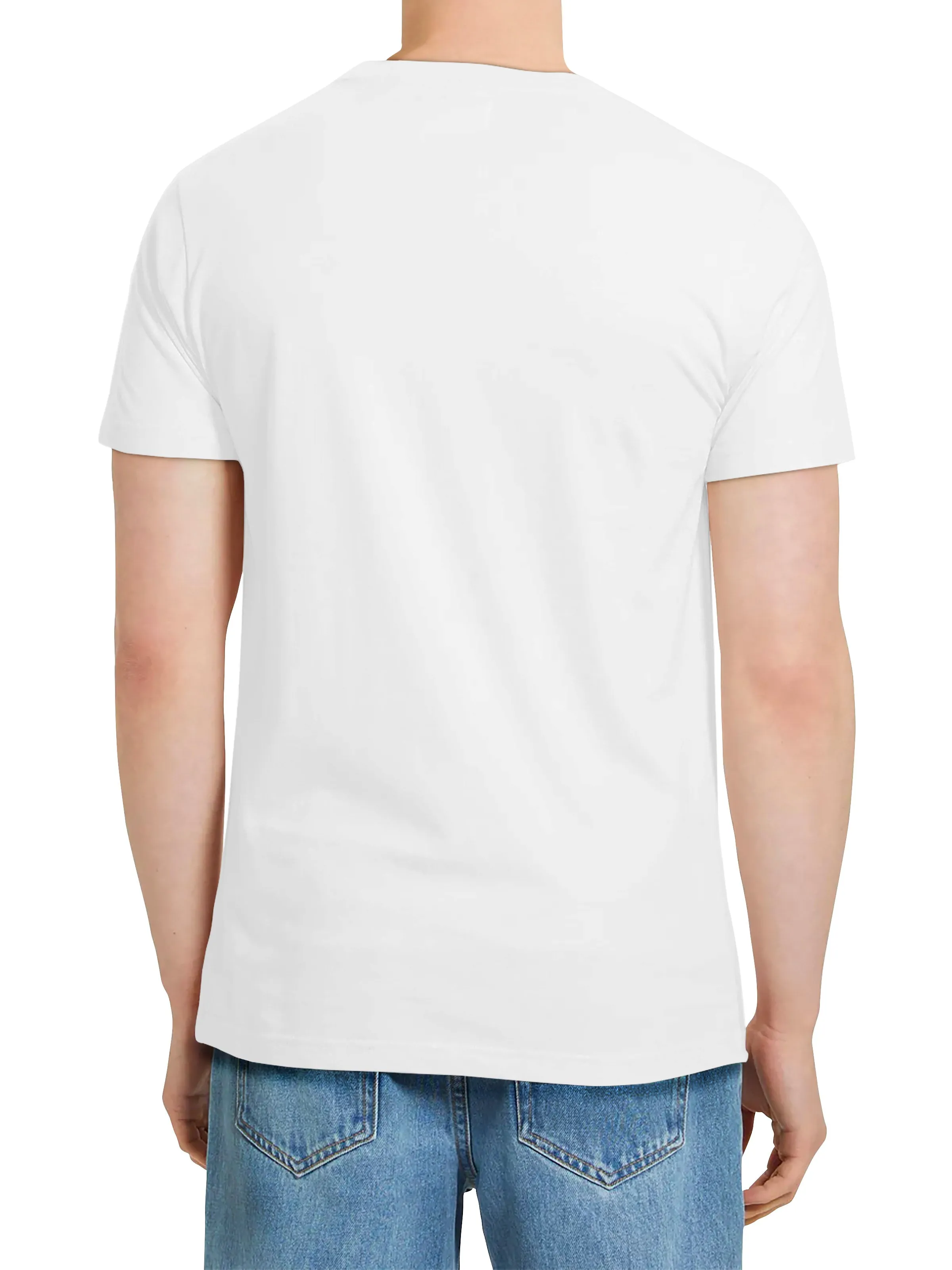 Mens Lightweight Classic Premium Cotton Short Sleeve Crew Neck T-Shirt