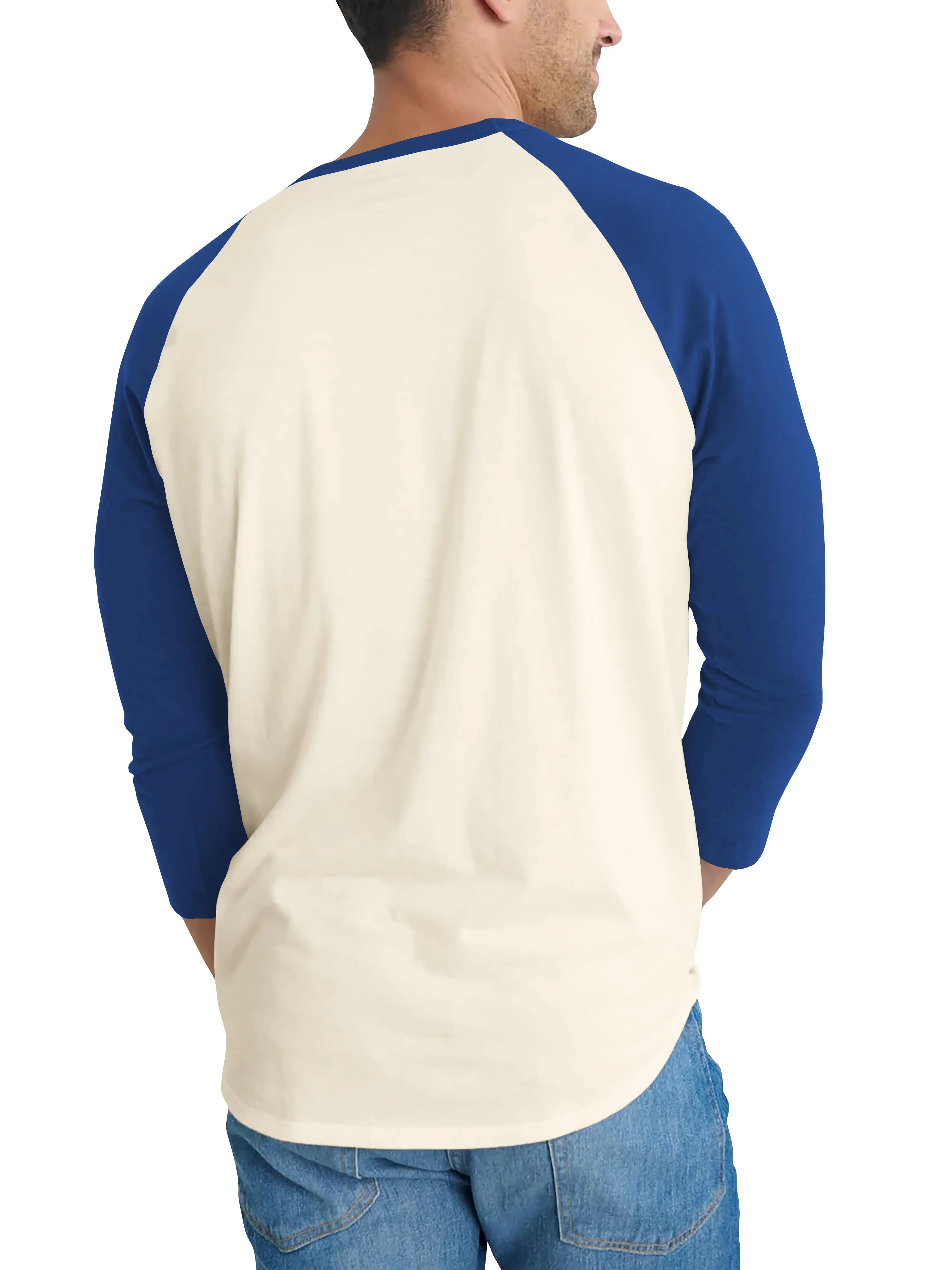 Mens Raglan Graphic Print 3-Stack Jack-O-Lanterns T Shirt
