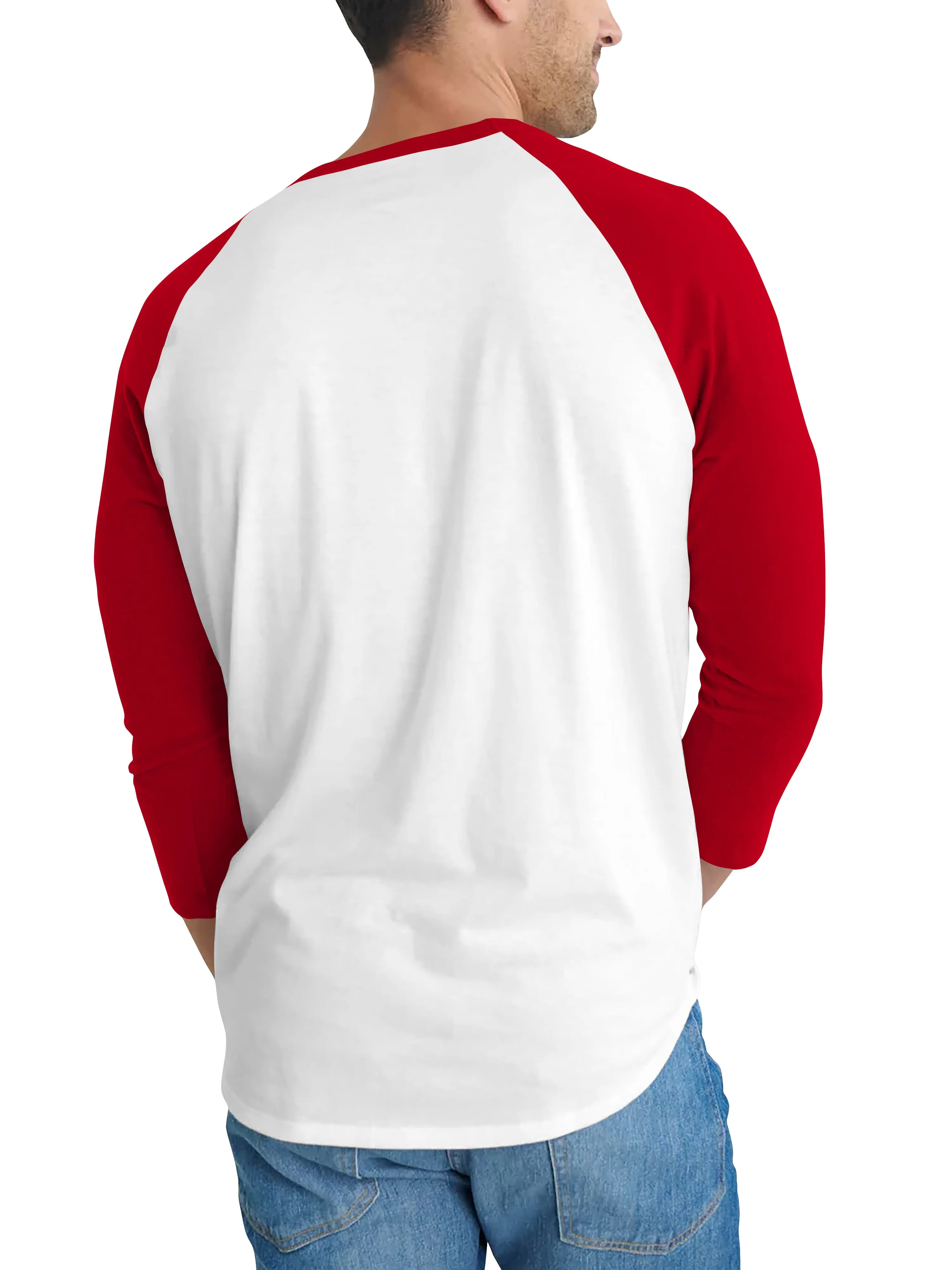 Mens Raglan Graphic Print 3-Stack Jack-O-Lanterns T Shirt