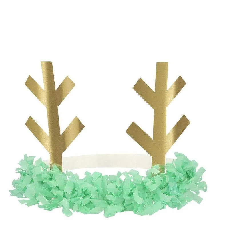 Meri Meri Reindeer Fringe Antler Headbands - 8 Pack M1085