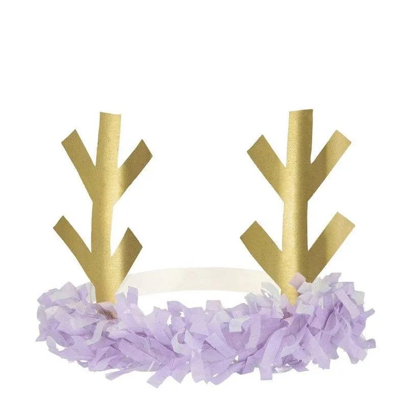Meri Meri Reindeer Fringe Antler Headbands - 8 Pack M1085