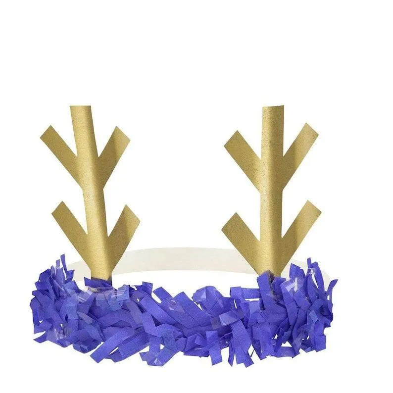 Meri Meri Reindeer Fringe Antler Headbands - 8 Pack M1085