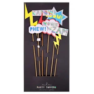Meri Meri Superheroes Zap! Cake Toppers