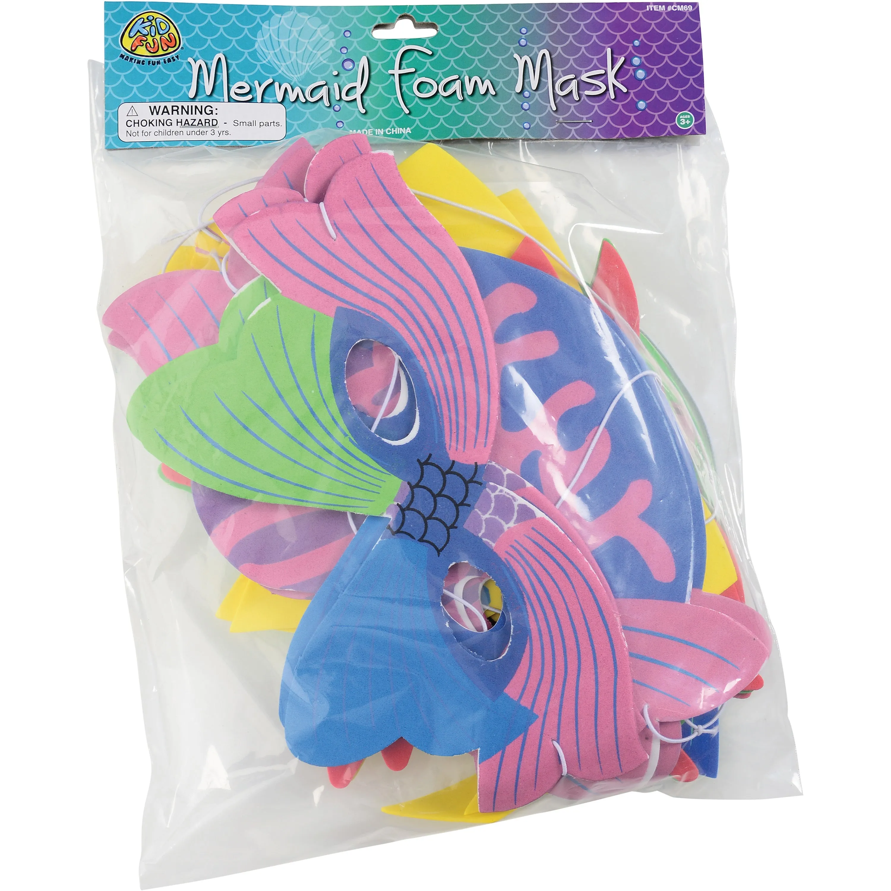 Mermaid Foam Costume Masks (1 Dozen)