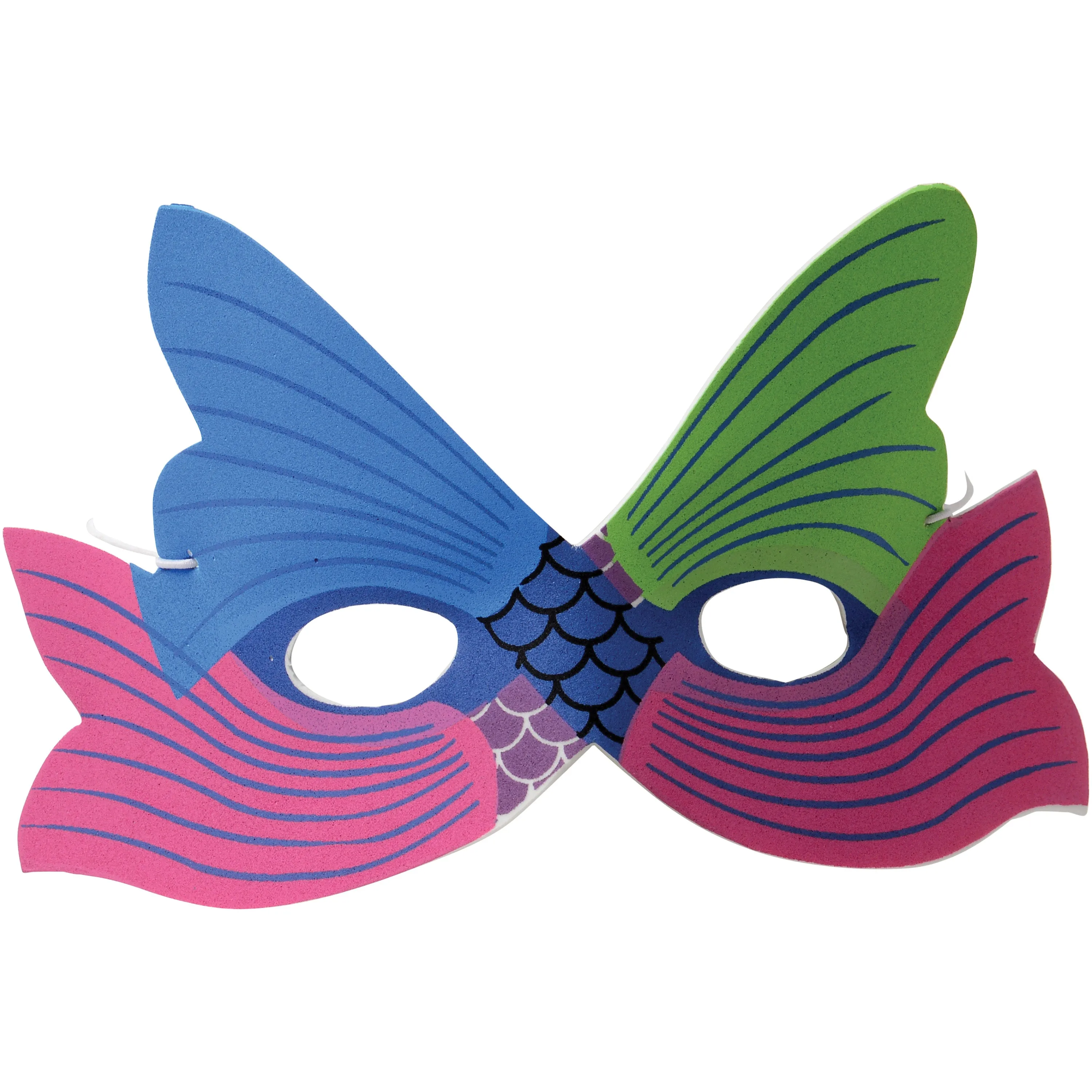 Mermaid Foam Costume Masks (1 Dozen)