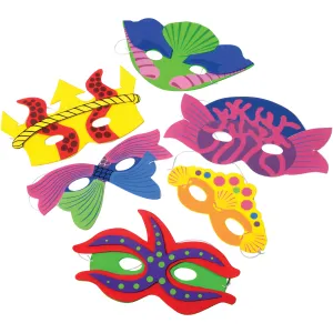 Mermaid Foam Costume Masks (1 Dozen)