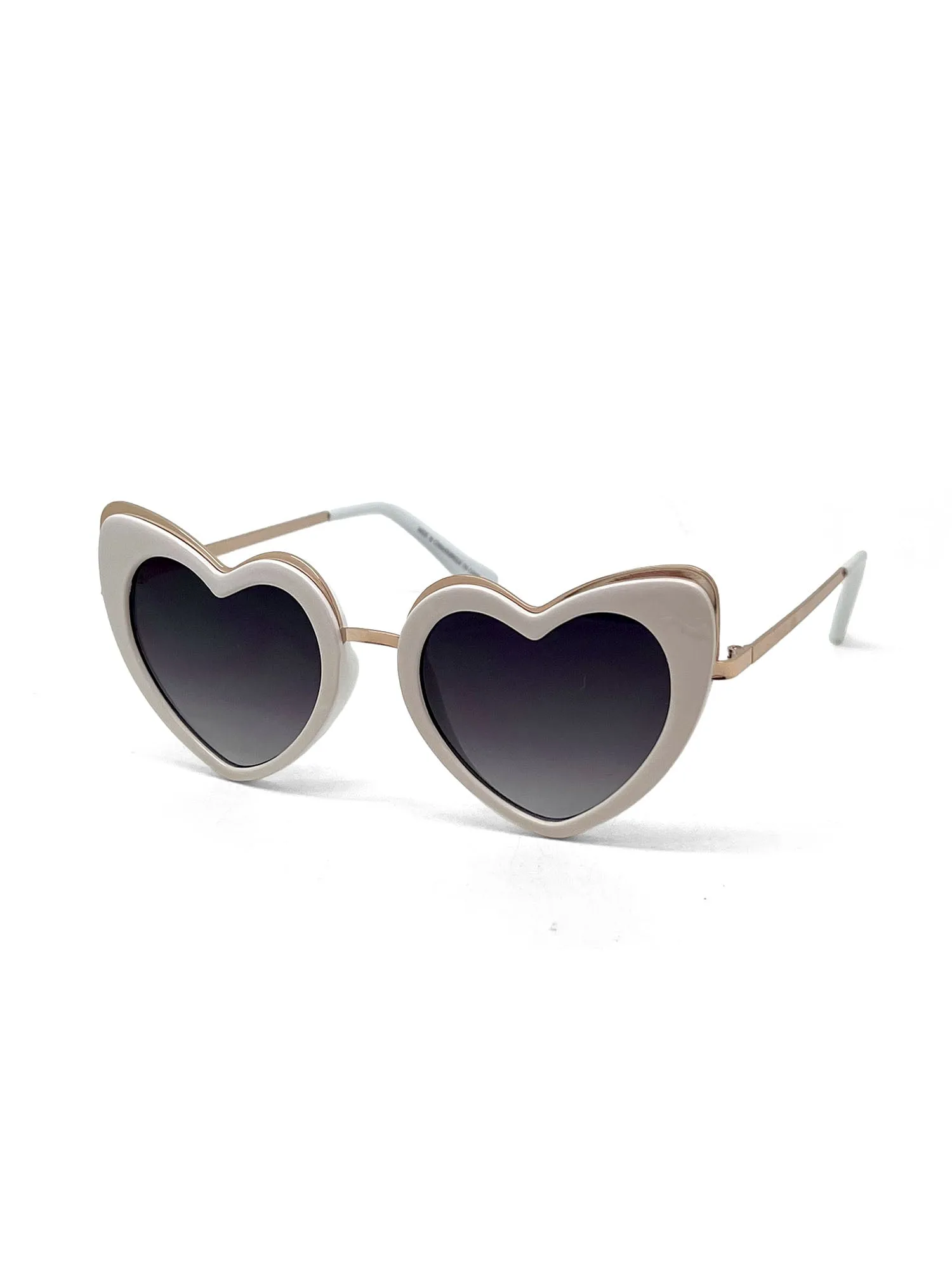 Metal Heart Shape Sunglasses