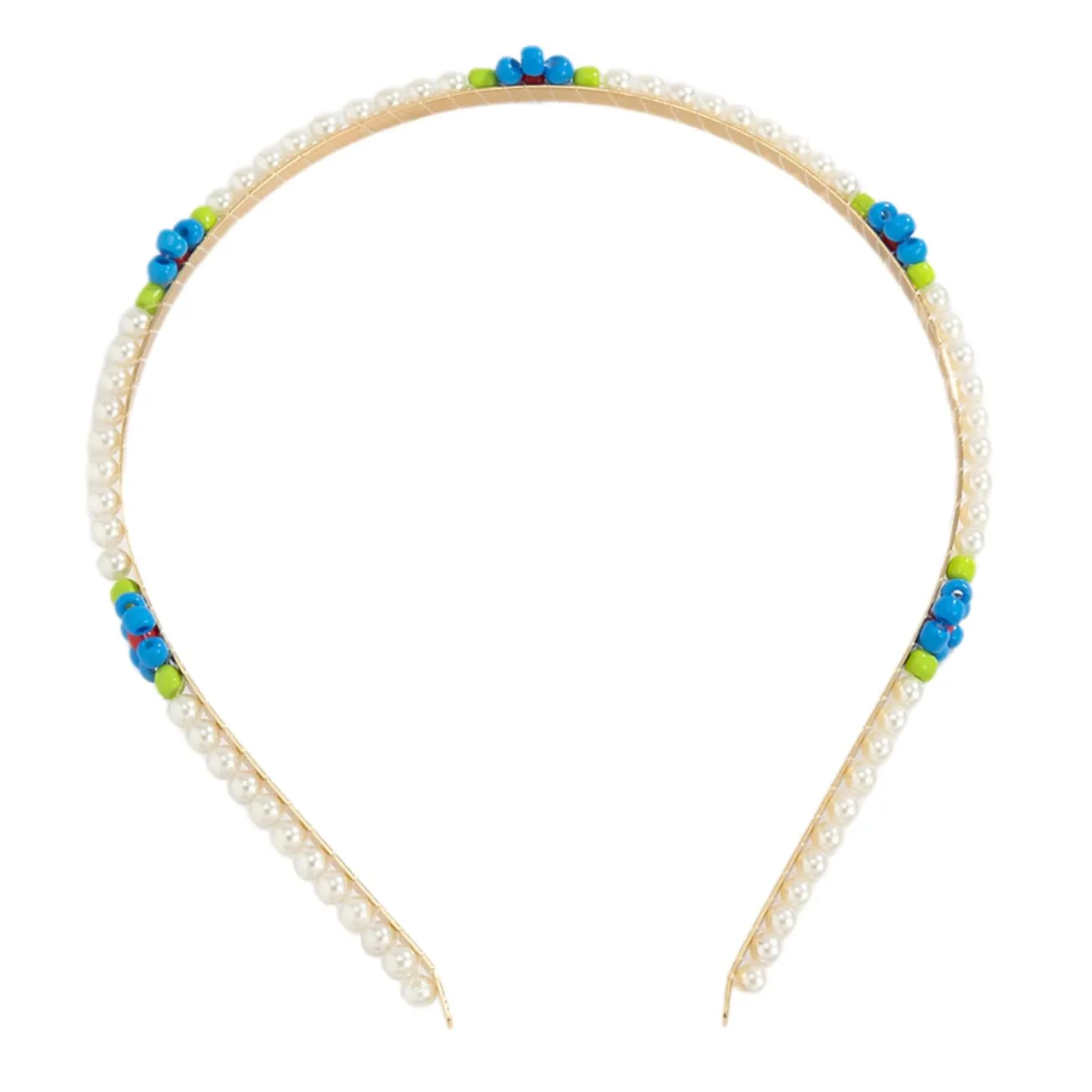 Mikinona Daisy Flower Design Pearl Headband for Women Elegant Hair Accessories Simple and Chic Bridal Hair Decoration for Special Occasions and Everyday Wear