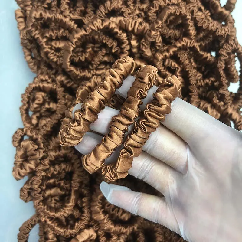 Mini Silk Scrunchies - custom and wholesale