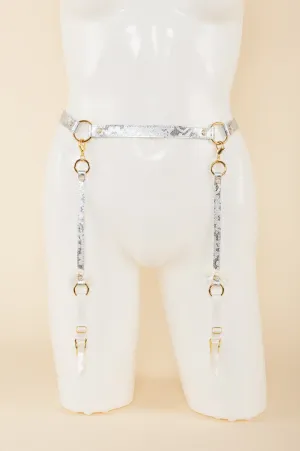 Mint Lace Garter Belt
