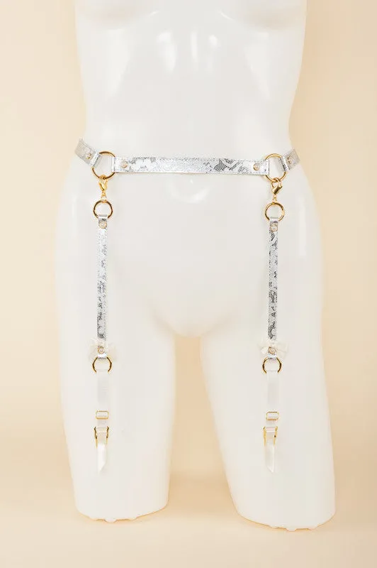 Mint Lace Garter Belt