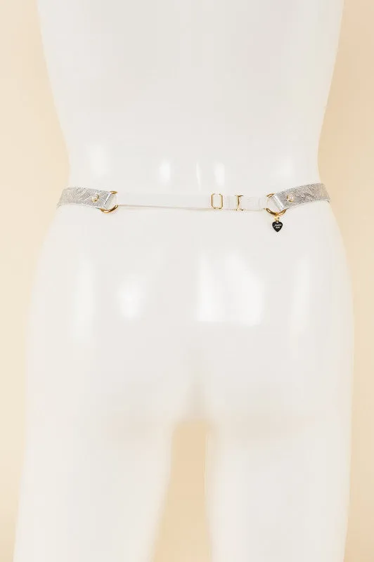 Mint Lace Garter Belt