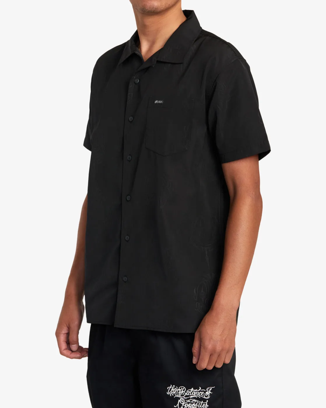 Mister Cartoon Smile Now Short Sleeve Shirt - Black