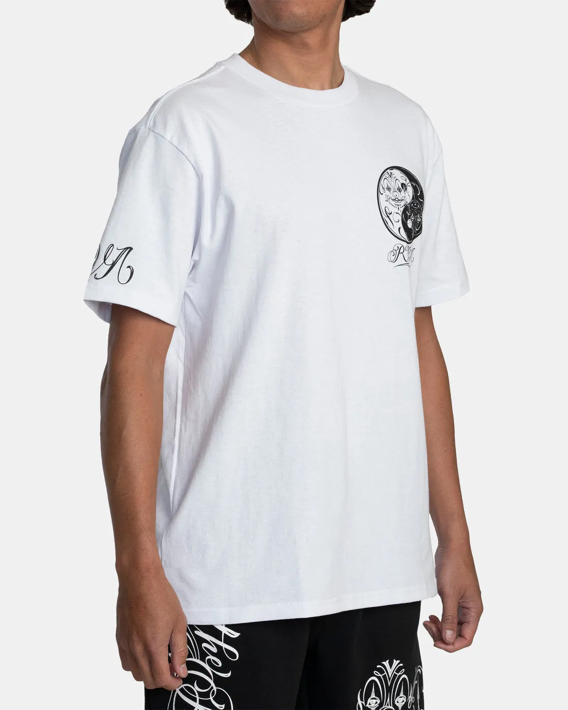 Mister Cartoon Yin Yang Tee - White
