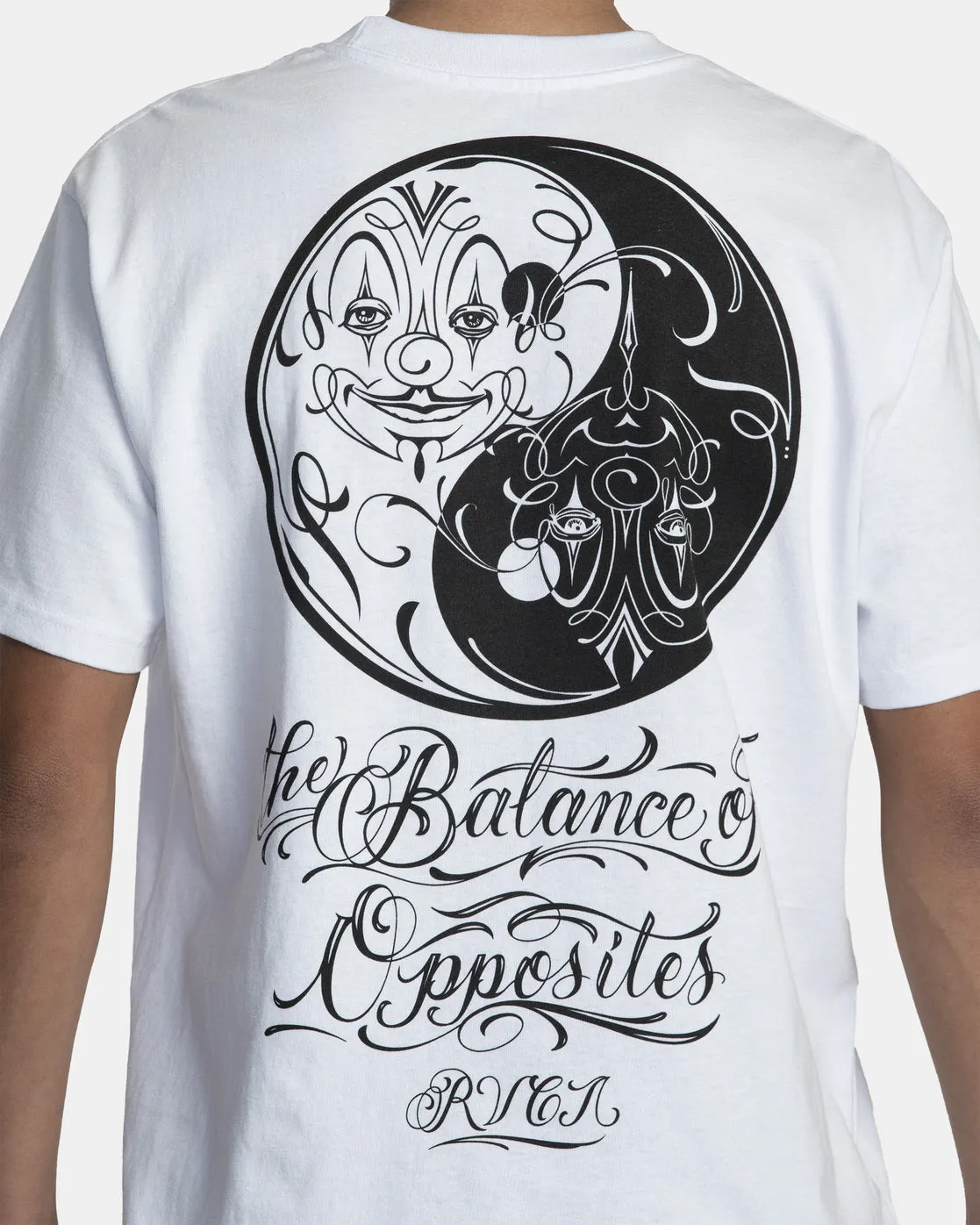 Mister Cartoon Yin Yang Tee - White