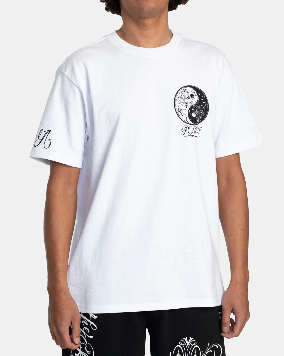 Mister Cartoon Yin Yang Tee - White