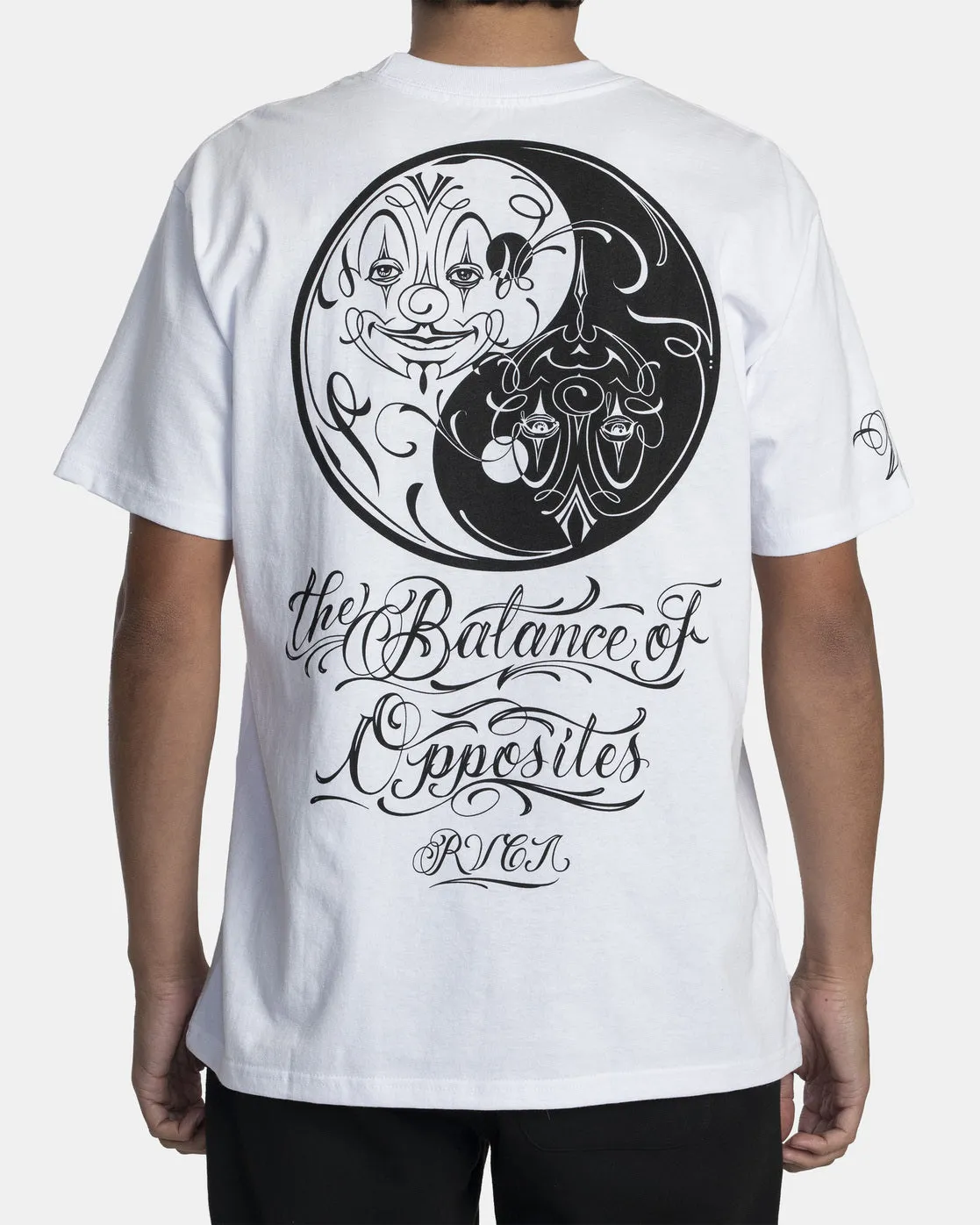 Mister Cartoon Yin Yang Tee - White